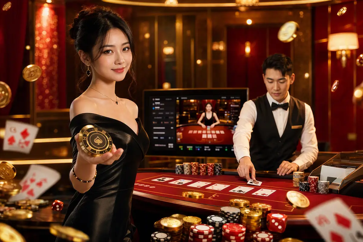 anw88 suasana live casino dealer profesional